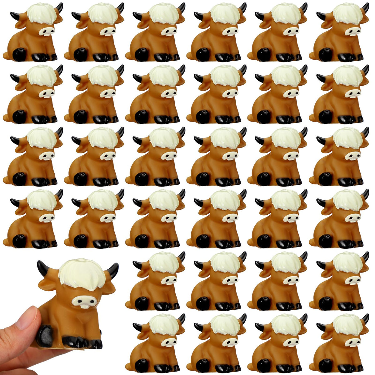 Halloscume Highland Cow bath floating figurine for playful bathtub decor and water fun.