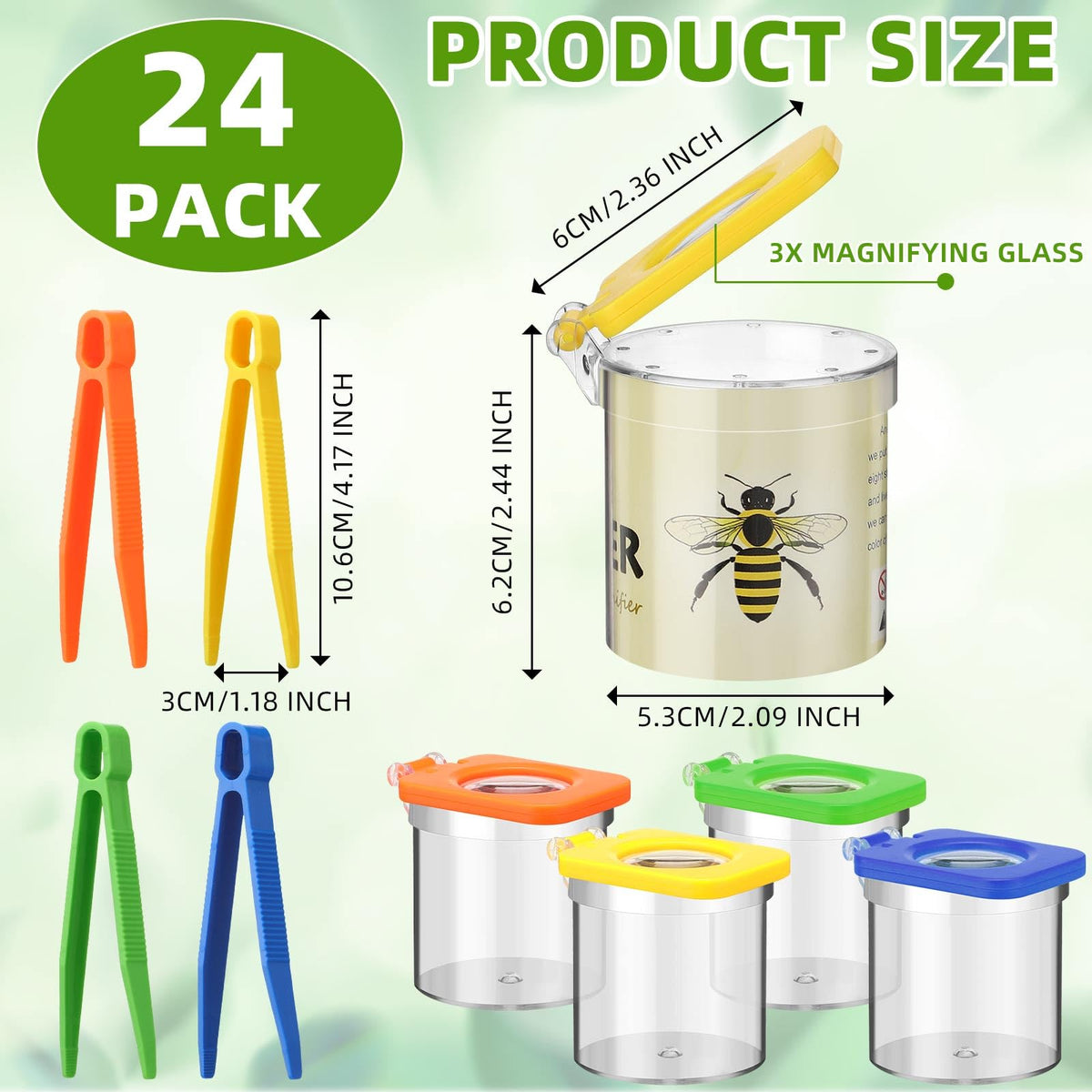 Halloscume insect box with magnifier top helps close up study of tiny creatures.
