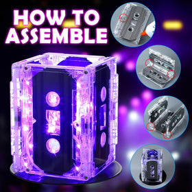 Halloscume mini vinyl record bases add 80s flair to centerpieces