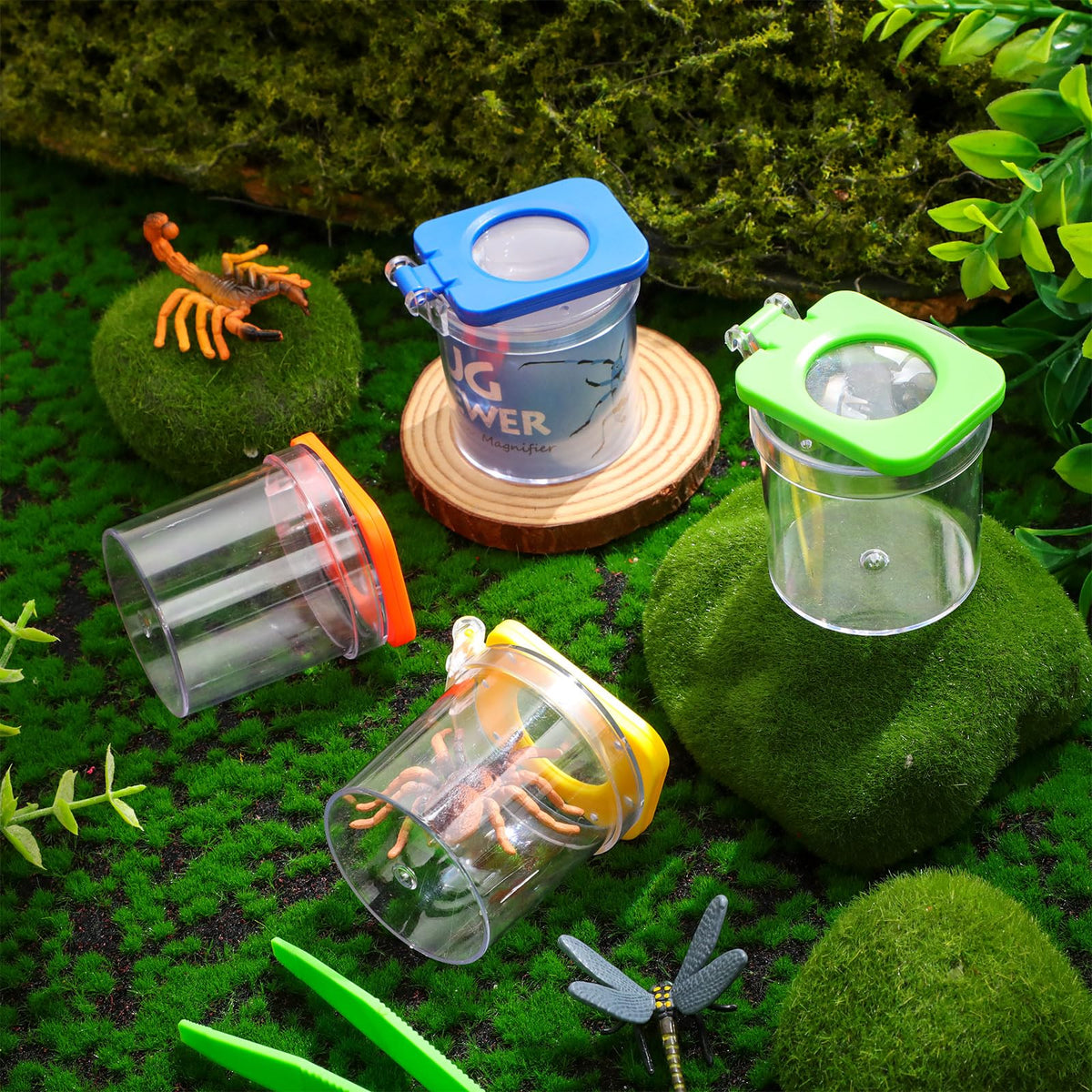 Halloscume outdoor bug exploration kit used in a park setting
