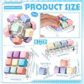 Halloscume pastel colors keychain fidget offers portable stress relief.