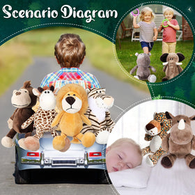 Halloscume safari zebra plush for color-rich learning and story-inspired play.