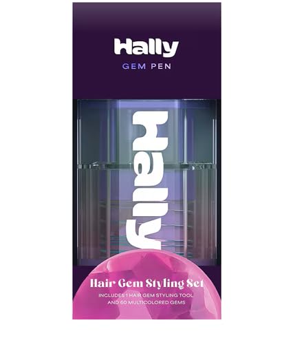 Hally Gem Pen Art Craft Kit with 60 hair gems for easy, all-day sparkle.