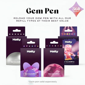 Hally Hair 360 Stars gems create sparkling accents for fun looks.