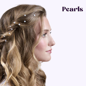 Hally Hair Blacklight glow gems illuminate under UV for glow parties.