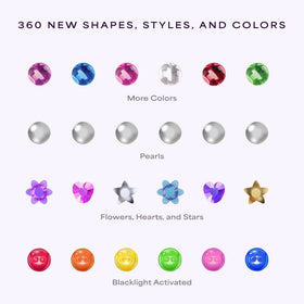 Hally Hair Green and clear gems bundle for St. Patrick's Day sparkle.