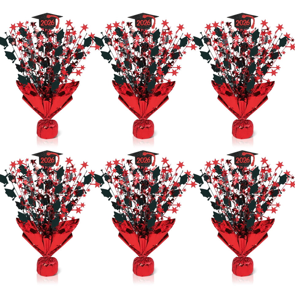 HALOGATE graduation centerpiece featuring star burst glitter for festive tables.