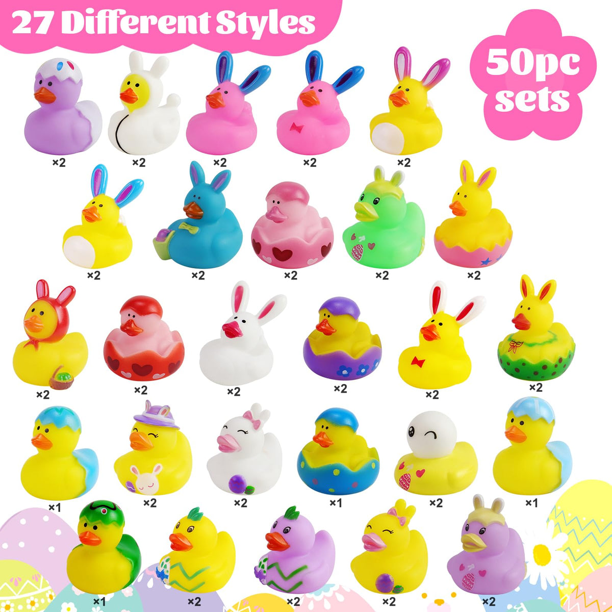 Halovin Easter ducks egg duck showcasing colorful Easter themes for stacking and sensory play.