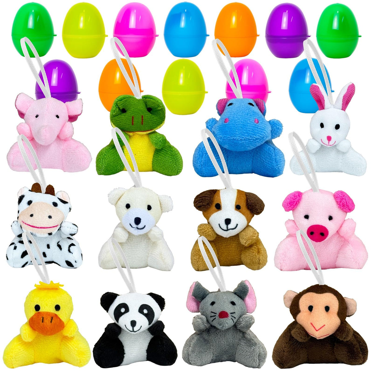 Halystar 12-pcs pre-filled Easter eggs for backyard hunts