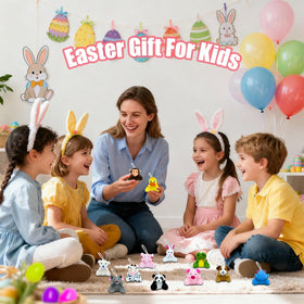 Halystar hippo plush inside Easter egg for imaginative games