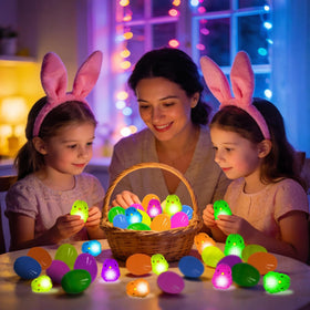 Halystar durable plastic eggs for outdoor Easter activities and long-lasting play.