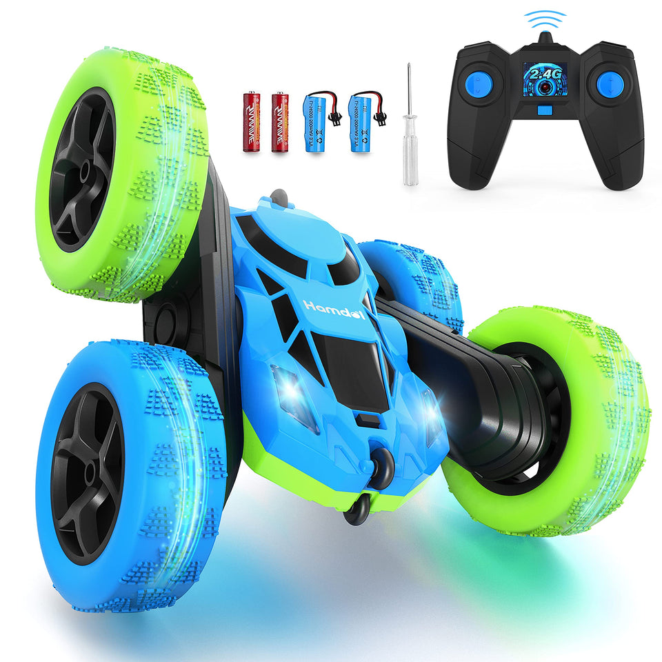 Hamdol Aqua Racer performing a 360° spin on a smooth floor for agile play.
