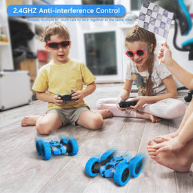 Hamdol Blue Thunder RC car dual motors deliver quick acceleration