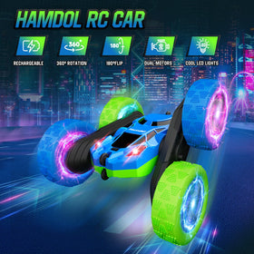 Hamdol GLOW LED wheel lights illuminating spins for night play