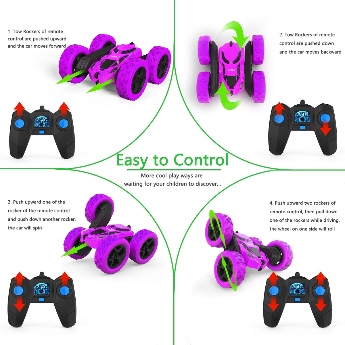 Hamdol Purple Nova dual motors deliver quick, smooth acceleration