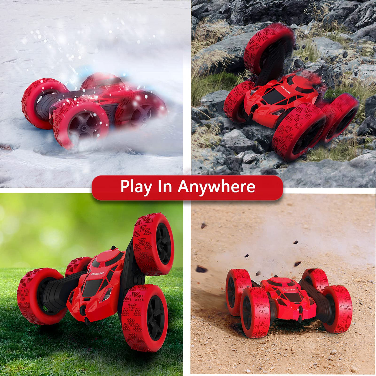 Hamdol Red Blaze 2.4GHz anti-interference enables multiplayer races without cross-talk