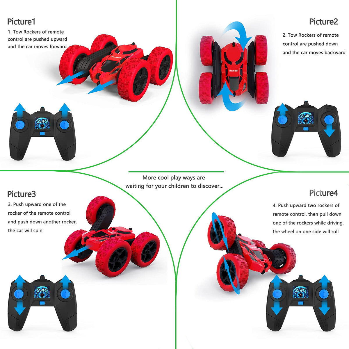 Hamdol Red Blaze dual-motor power delivers quick acceleration and control