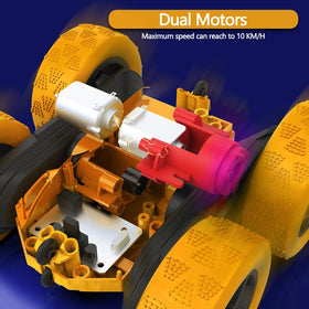 Hamdol remote-control stunt car 360-degree spin enables smooth tricks on any surface