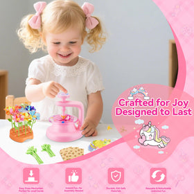 Hamdol stem-and-petal assembly supports steady building and creativity.