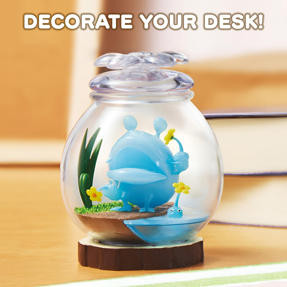 Hamee RE-Ment Pikmin battle on the beach scene figure display.