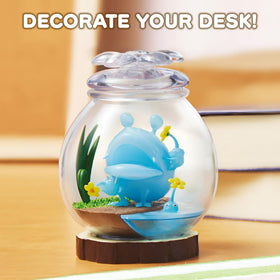 Hamee RE-Ment Pikmin battle on the beach scene figure display.