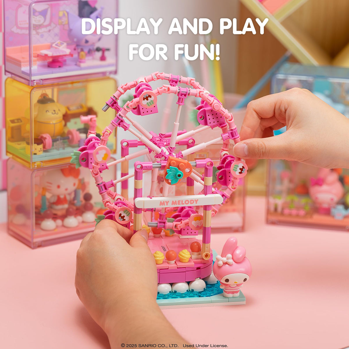 Hamee Sanrio Summer Wunderland poolside cafe piece adds charming display touch.