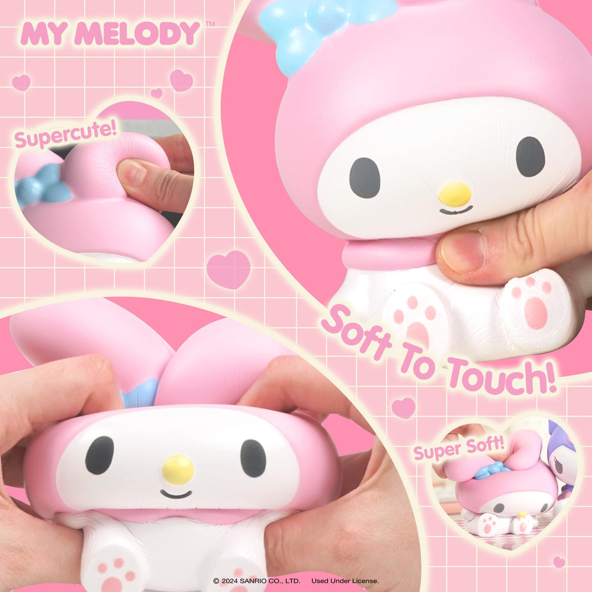 Hamee SquiSHU Buddy close-up, ultra-soft foam that rises gently with every squeeze.