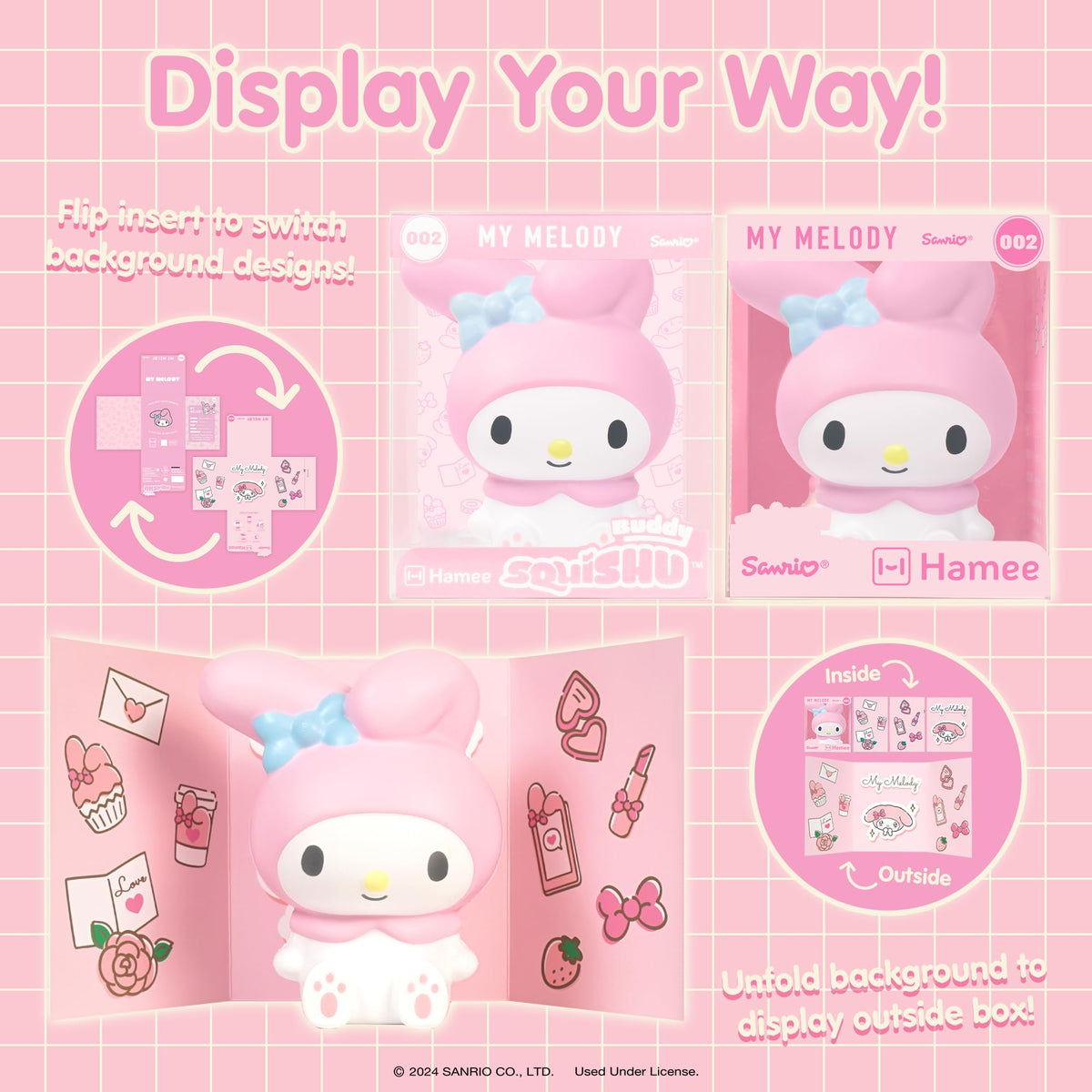 Hamee SquiSHU Buddy on desk, compact size fits shelves and workspaces.