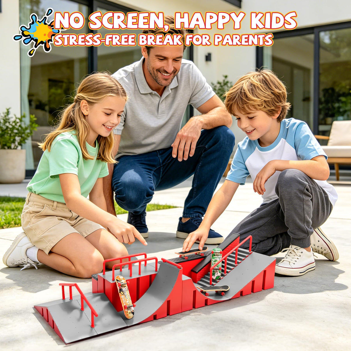 Hamino gift-ready fingerboard park kit for kids and teens