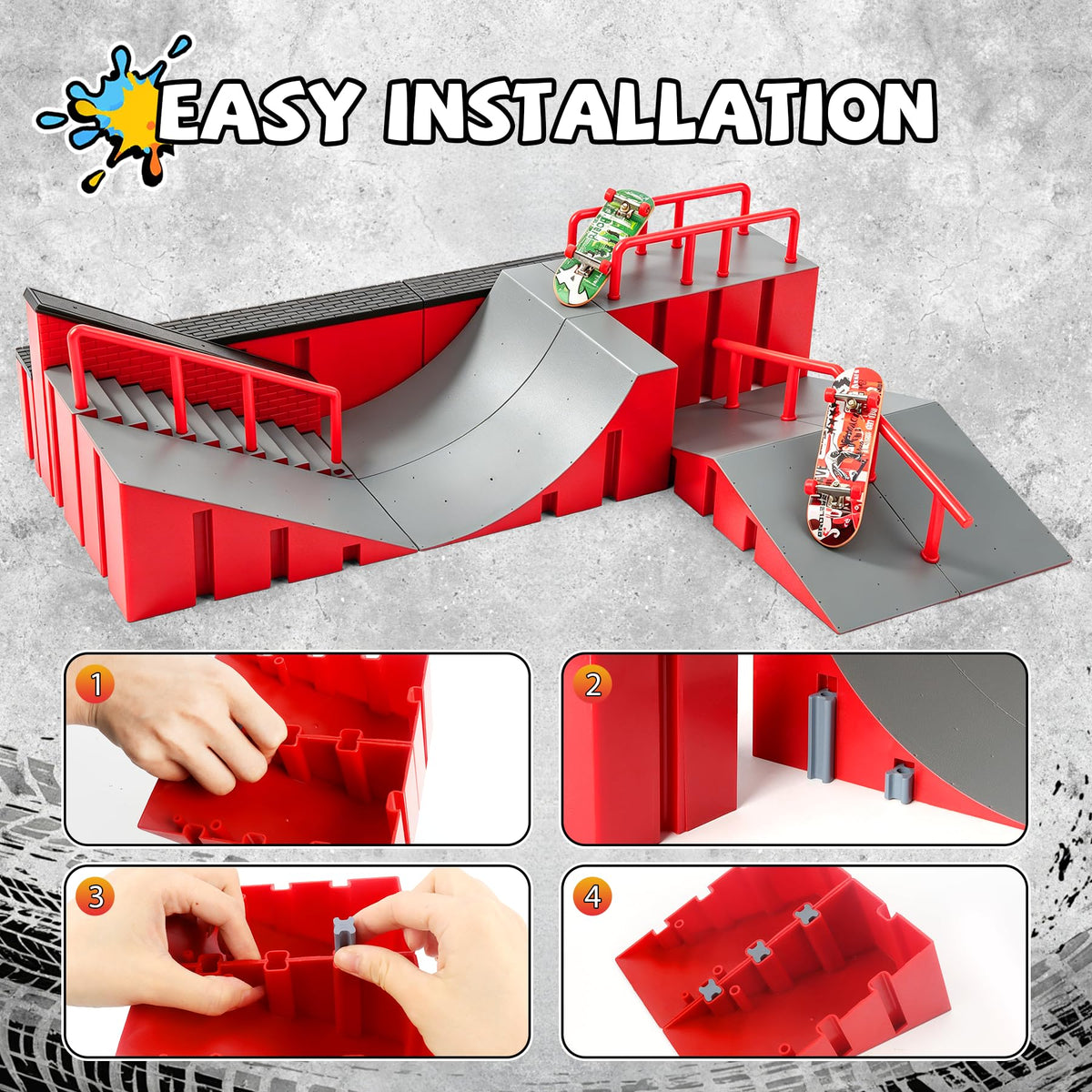 Hamino fingerboard mini skateboards setup for versatile play