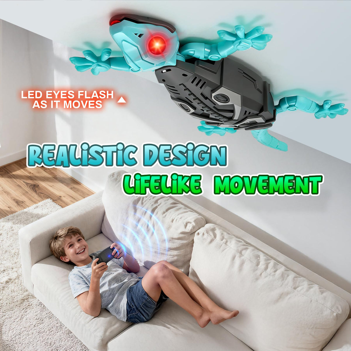 Hamino remote-control use highlights simple steering for kids 3 and up.