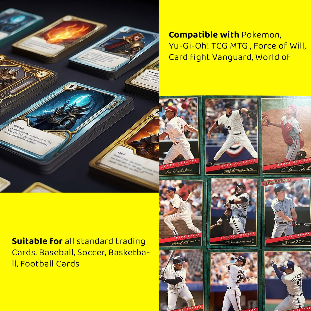 HAMKOT zipper binder cards-collection-display helps showcase favorite cards neatly
