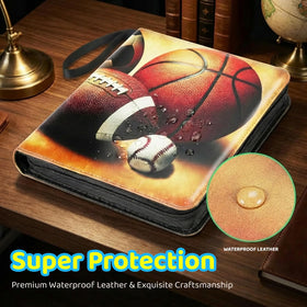 HAMKOT sturdy stitching reinforces durability for long-term card storage and transport