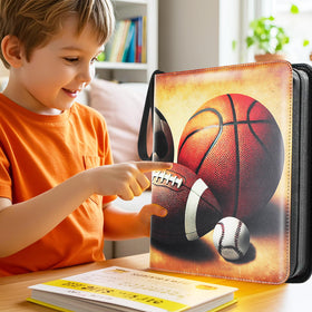 HAMKOT zipper binder versatile compatibility fits MTG, TCG, baseball and football cards