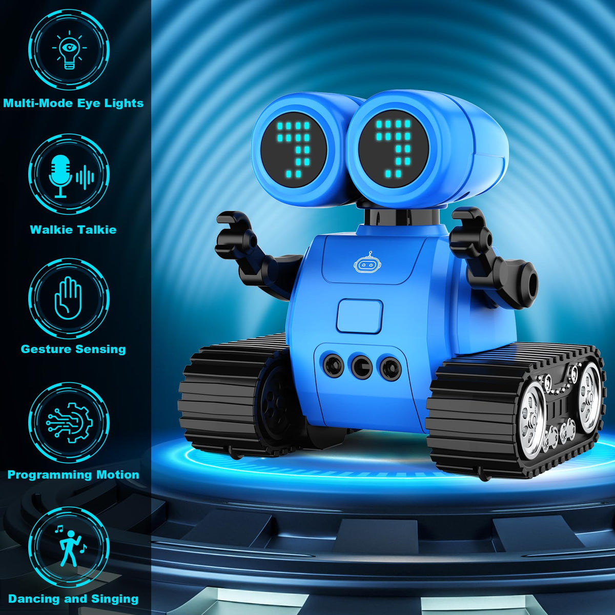 Hamourd robot gesture sensing mode enables interactive motion during playtime.