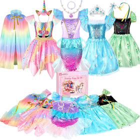 HAMSILY mermaid princess dress for toddlers sparks imaginative play and dressing fun.