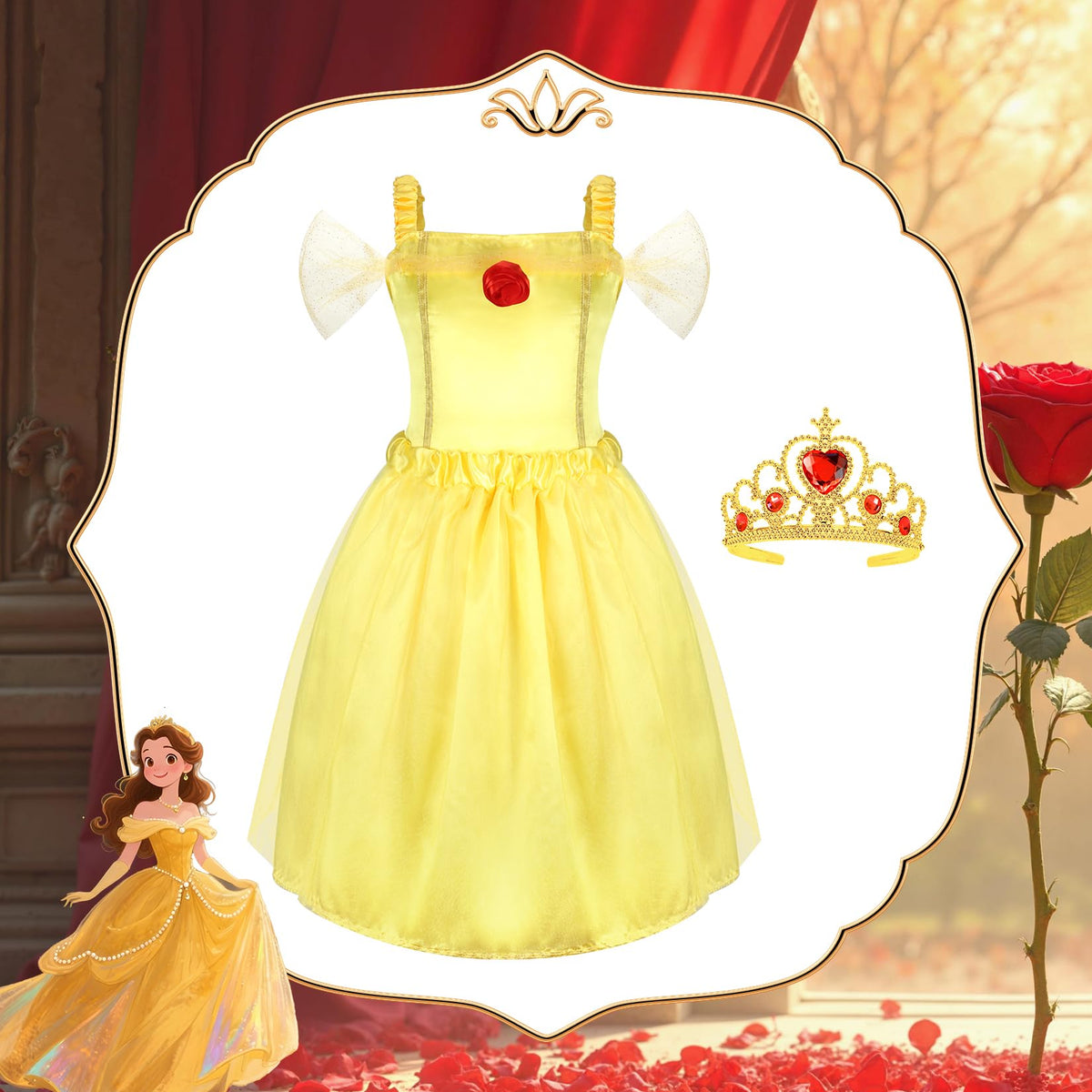 HAMSILY princess accessories including bracelets and necklaces enhance coordinated outfits