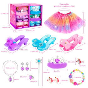 HAMSILY ice princess skirts showcase blue tones and soft fabrics for regal looks.
