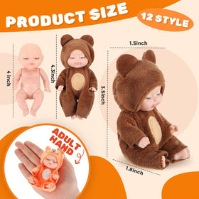 Hanaive mini dolls with animal outfits support storytelling and creative play.