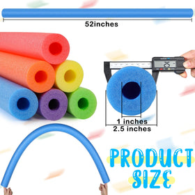 Hanaive blue pool noodle offers buoyancy for laps and water games.