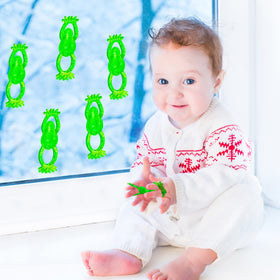 Hanaive frog slingshot toy demonstrates stretch up to 24 inches