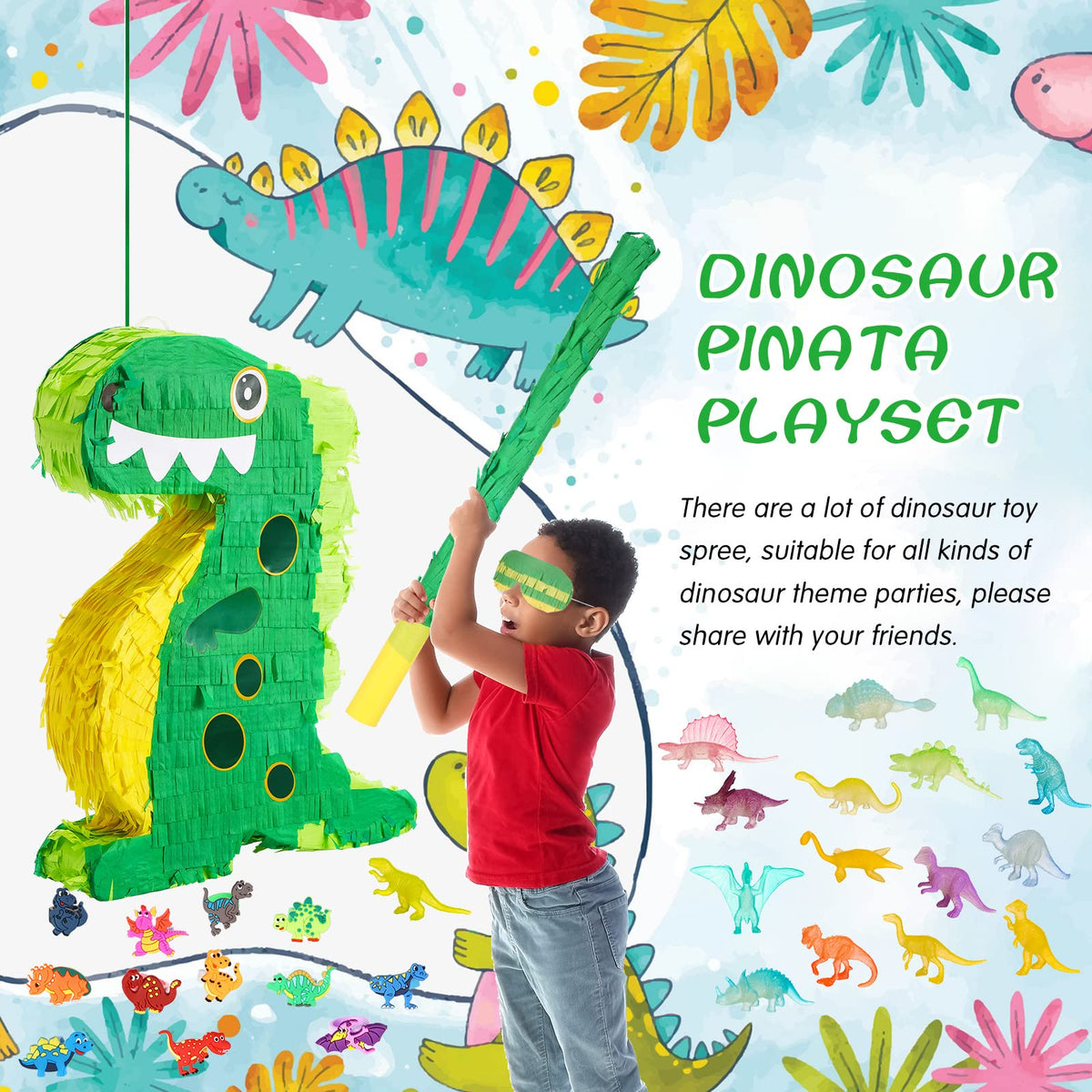 Hanaive luminous dinosaur figures add glow-in-the-dark excitement to playtime.