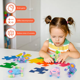 Hanaive robot fidget spinners durable plastic material for long-lasting use.