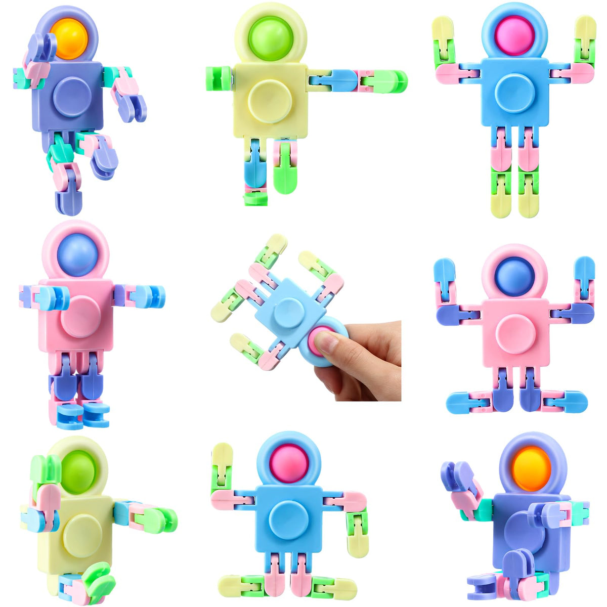 Hanaive robot fidget spinners ideal party favors for classrooms and events.