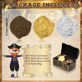 Hanaive Spanish doubloons silver coins for treasure hunts and games