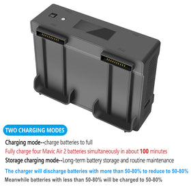 Hanatora parallel charging for DJI Air 2S batteries to speed up reflight readiness.