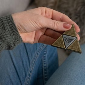 Hanayama BePuzzled Triforce courage power wisdom close-up challenge.