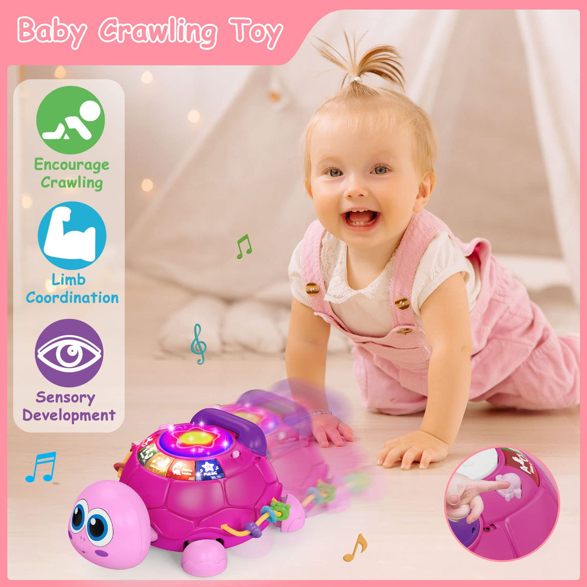 Hanayo pretend phone toy with dial sounds supports social play.