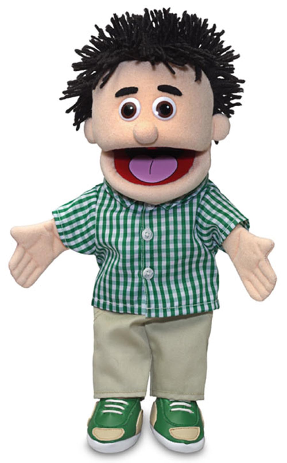 Hand-puppet 14-inch mouth movement helps expressive storytelling for kids