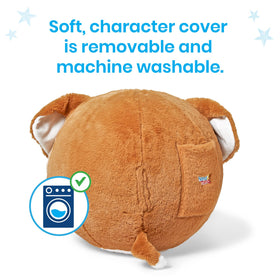 hand2mind 15-inch inflatable yoga ball for kid-friendly balance and stretch.